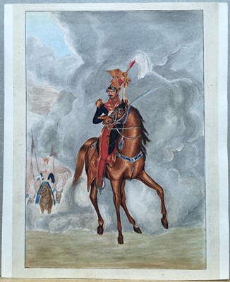 Lot Group of Cavalry Regimental watercolours