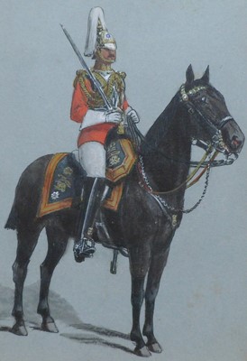 Lot 165 - Attributed to Richard Simkin (1850-1926), Mounted Officer of the 1st Lifeguards