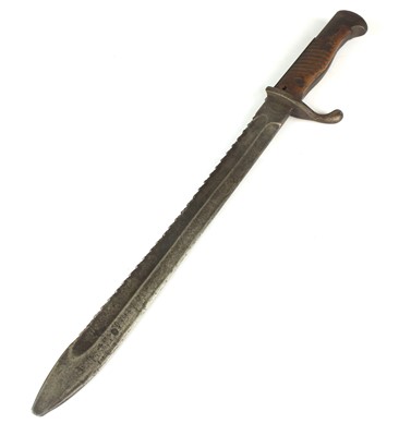 Lot 207 - Imperial German Sawback S98/05 butcher bayonet