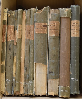 Lot 1068 - A DESCRIPTION OF THE COLLECTION OF ANCIENT MARBLES in the British Museum.  Parts 1 - 11, 1812 - 1861.  4to