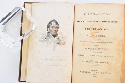 Lot 1129 - M'LEOD, John, Narrative of a Voyage in his Majesty's Late Ship Alceste to the Yellow Sea