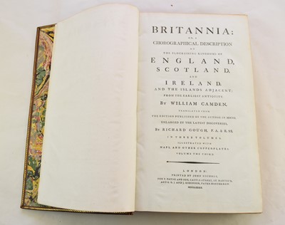 Lot 1121 - CAMDEN, William, Britannia, 1st Gough edition 1789.