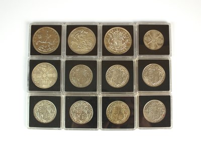 Lot 129 - A collection of United Kingdom silver coinage