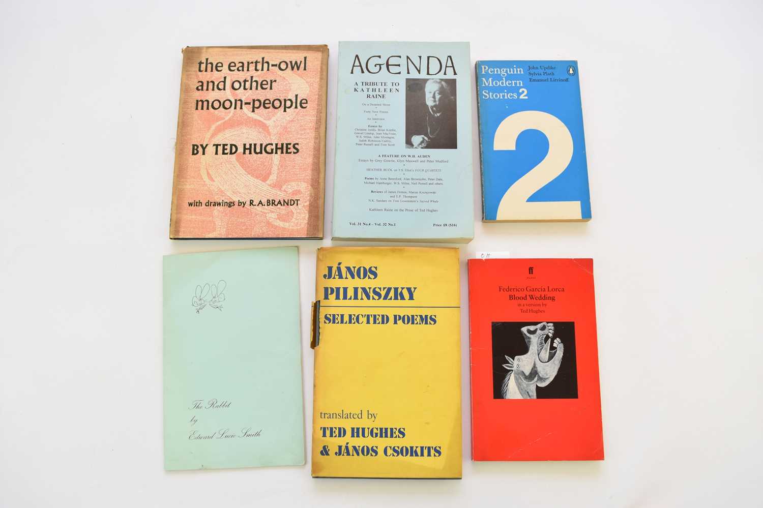 Lot 1100 - HUGHES, Ted.  Books from the estate of his sister Olwyn Hughes.