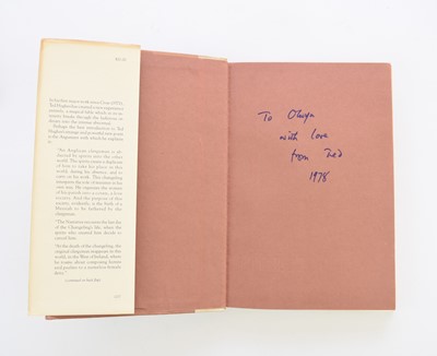 Lot 1099 - HUGHES, Ted.  Books from the estate of his sister Olwyn Hughes.