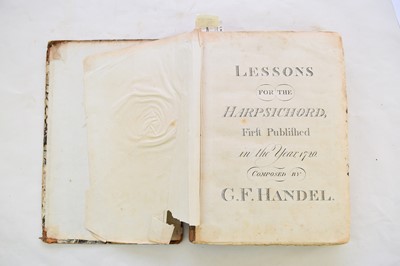 Lot 1022 - HANDEL, George Frederick.  Lessons for the Harpsichord