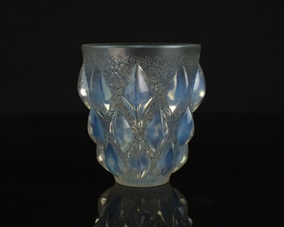 Lot 246 - R.Lalique, France, a 'Rampillon' glass vase...