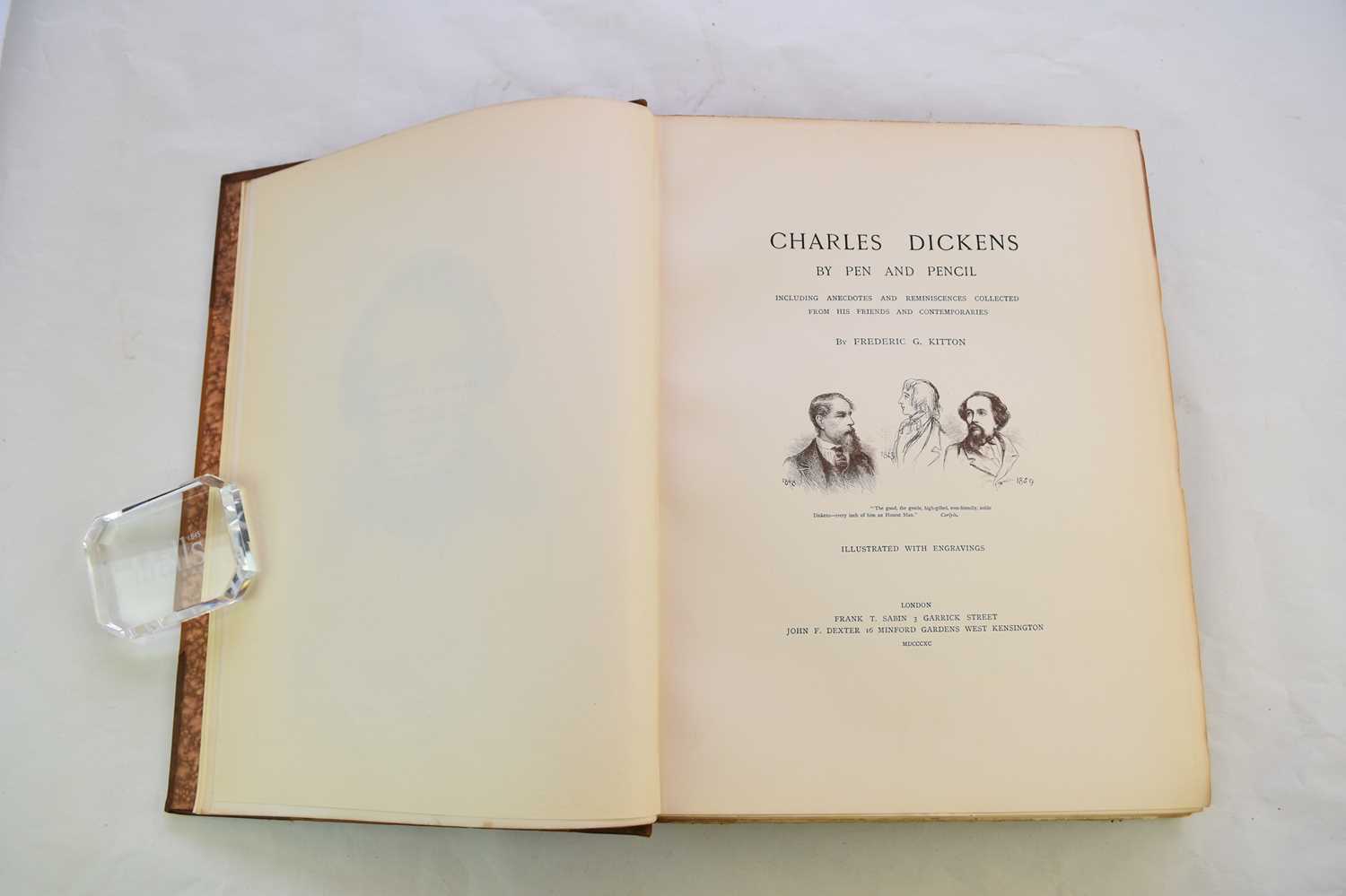 Lot 1145 - KITTON, Frederic G, Charles Dickens by Pen and Pencil.  Folio, 2 vols 1890.
