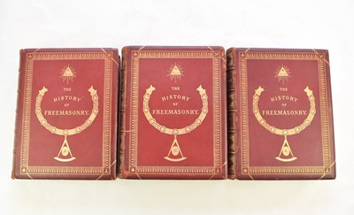 Lot 1143 - GOULD, Robert Freke, History of Freemasonry, 4to, 3 vols 1886 - 87