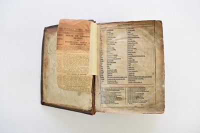 Lot 1139 - BIBLE, 4to, Christopher Barker 1581.  Black letter