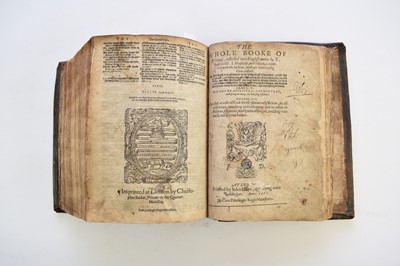 Lot 1139 - BIBLE, 4to, Christopher Barker 1581.  Black letter