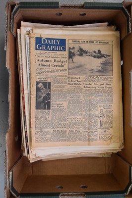 Lot 1217 - NEWSPAPERS, First and last issues with reprints of issues containing major news stories
