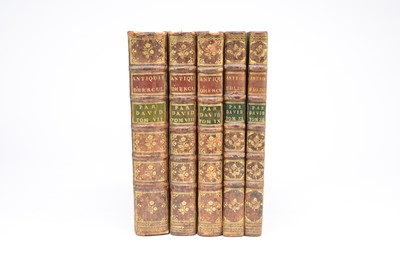 Lot 1189 - MARECHAL, PS, Antiquites D'Herculanum, 4to, Paris 1780-81.  Vols 7, 8, 9, 11 and 12 only