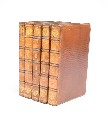 Lot 1185 - BURNS, Robert, Works, 4 vols 1809, with Cromek's Reliques, 1808 in matching contemporary diced calf
