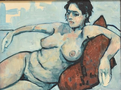 Lot 136 - Carl Chapple, Contemporary.  A reclining female nude (Ruth)