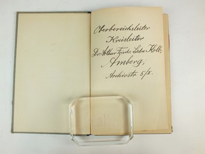 Lot 304 - The Der Ahnenpass  of Obereichsleiter Kreisleiter Dr. Arthur Kolb