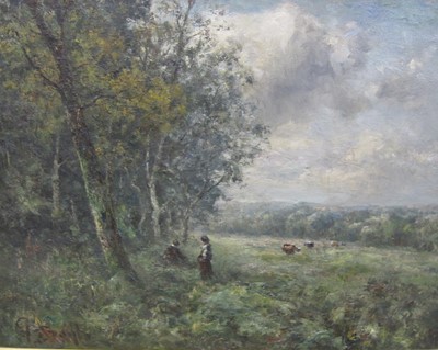 Lot 267 - George A Boyle (1826-1899) Near Bexley, Kent, signed, oil on canvas