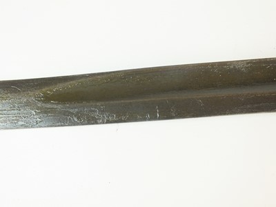 Lot 196 - Austrian Model 1867 Werndl rifle bayonet, un-shortened