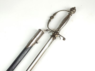 Lot 98 - Late 18th or early 19th century smallsword