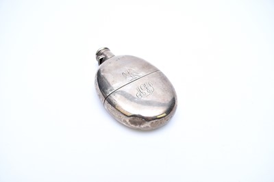 Lot 18 - A Victorian silver hip flask