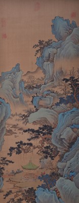 Lot 73 - Manner of Qiu Ying (1494-1552), a Chinese landscape scroll