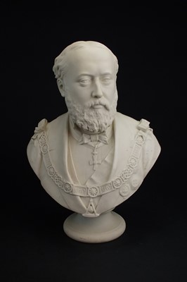 Lot 247 - Copeland parian bust of Edward Prince of Wales