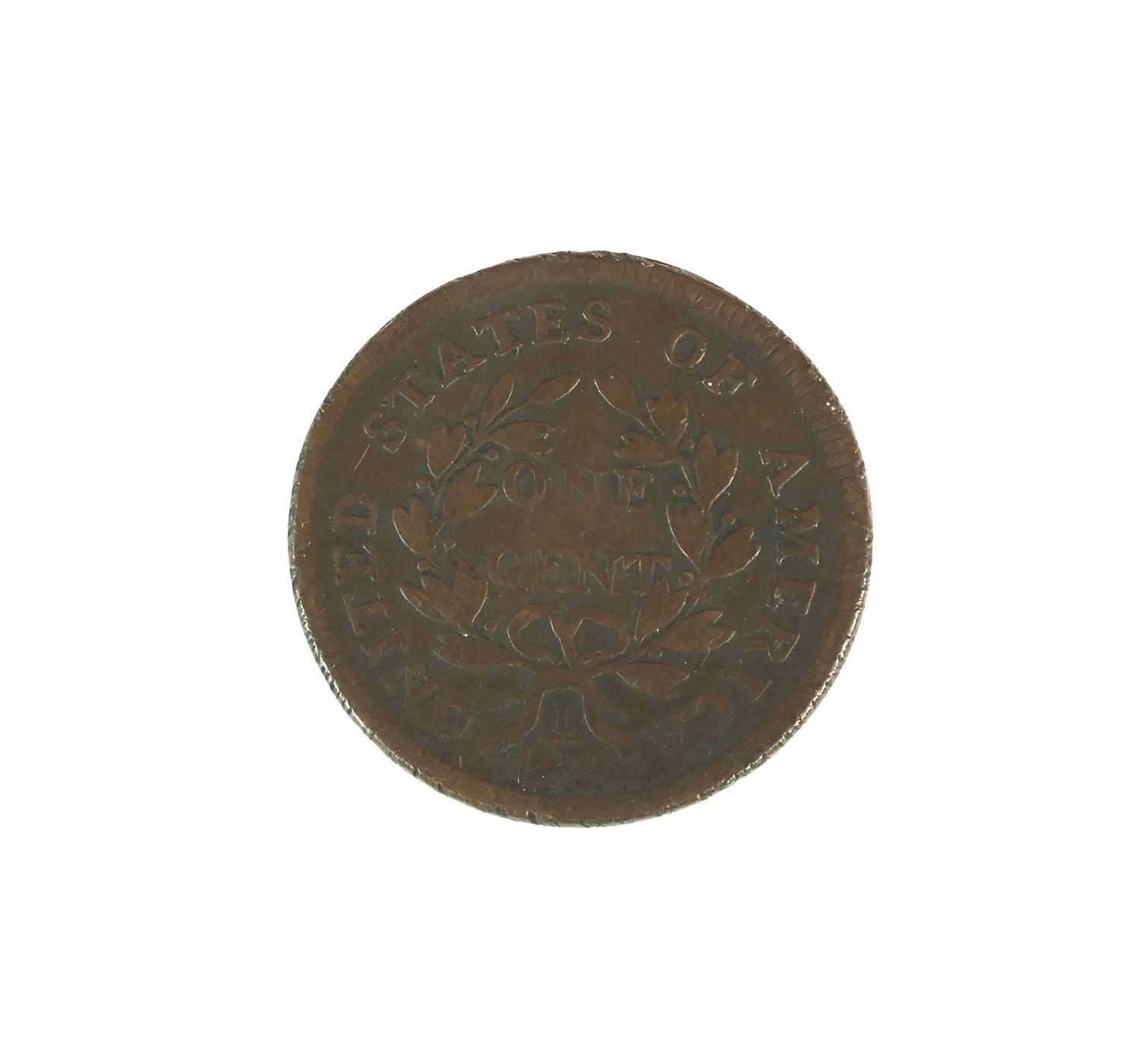 Lot 131 - A United States of America copper draped bust cent