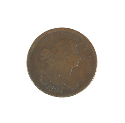 Lot 131 - A United States of America copper draped bust cent