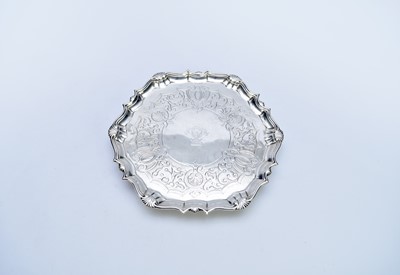 Lot 100 - A George II silver salver