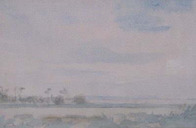 Lot 302 - Philip Wilson Steer (1860-1942) Fir Trees near Sandwich Bay ; and four watercolours by other hands