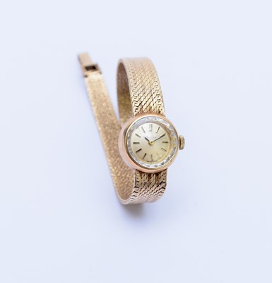 Lot 207 - A Lady's 9ct Omega bracelet wristwatch