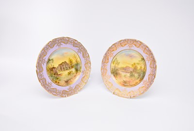 Lot 441 - A pair of Royal Doulton cabinet plates