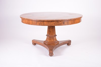 Lot 302 - A George IV rosewood revolving drum table by Gillows of Lancaster