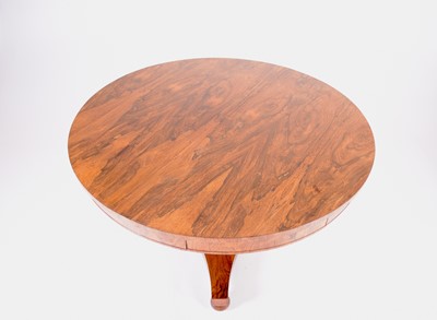 Lot 302 - A George IV rosewood revolving drum table by Gillows of Lancaster