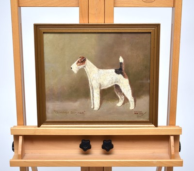 Lot 310 - Luca W.Lucas (British 19th/20th century), a portrait of a wire-haired terrier