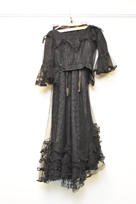 Lot 621 - A collection of Victorian and Edwardian dresses and accessories and a later costume