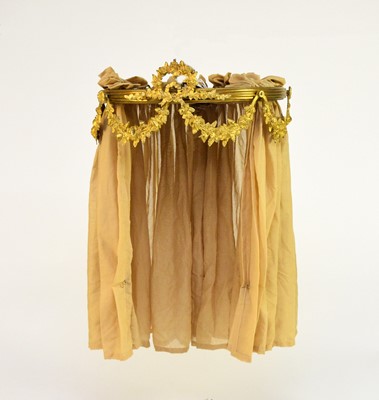 Lot 733 - A French gilt metal Louis XV style bed canopy