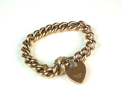 Lot 44 - A 9ct gold hollow curb link bracelet