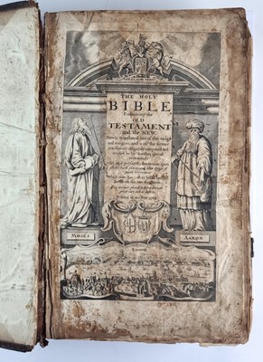 Lot 1025 - HOLY BIBLE, Folio, 1708/1707.
