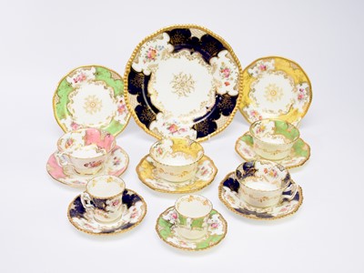 Lot 451 - A group of Coalport batwing tea and coffee wares