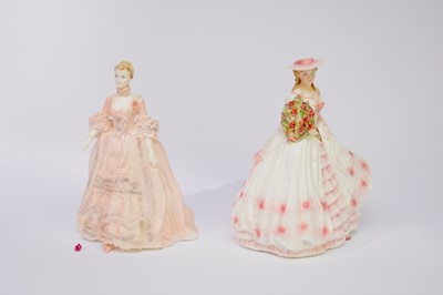 Lot 448 - Two Coalport limited edition ladies