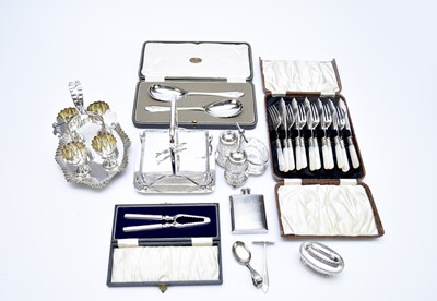 Lot 43 - A large collection of silver plated wares