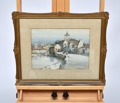 Lot 321 - Noel Harry Leaver, A.R.C.A. (British, 1869-1951), A French town, watercolour