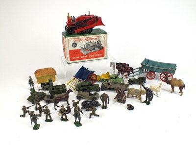 Lot 585 - A group of lead figures and other toys