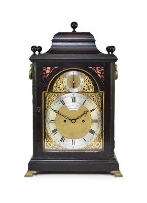 Lot 290 - A George III ebonised bracket clock by Thomas William Hay, Shrewsbury