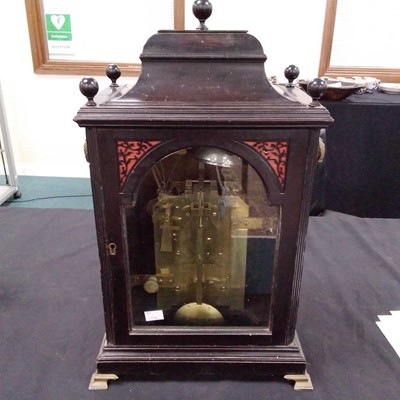 Lot 290 - A George III ebonised bracket clock by Thomas William Hay, Shrewsbury