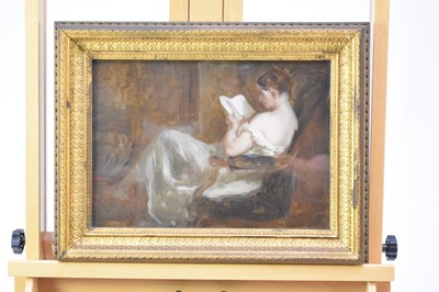 Lot 237 - Sir Daniel Macnee, PRSA (Scottish, 1806-1882), portrait of Lady Macnee, oil