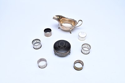 Lot 60 - A small collection of silver
