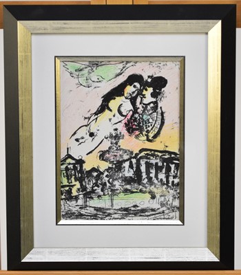 Lot 33 - Marc Chagall (1887-1985) The Lover's Heaven, 1963 chromolithograph
