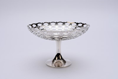 Lot 50 - A silver pedestal tazza